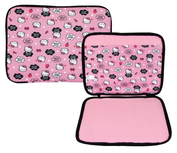 hello kitty laptop cover. Hello Kitty Pink Laptop Sleeve
